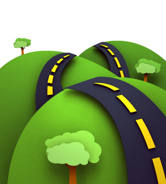 通往地平线的高速公路图片下载