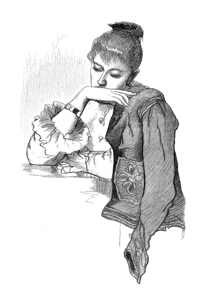 温斯洛·霍默的《维多利亚时代的女人》图片下载