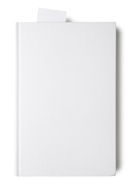 一本带书签的空白笔记本图片下载