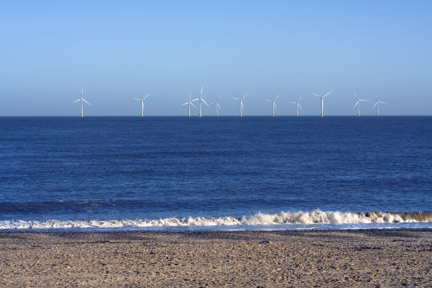 离岸风力涡轮机图片下载