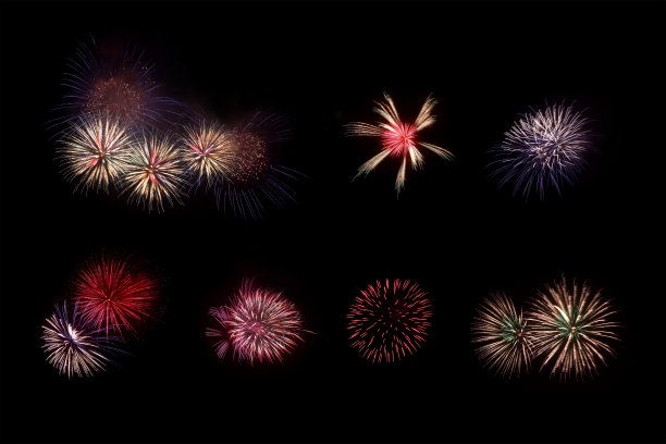 五彩缤纷的烟火图片下载