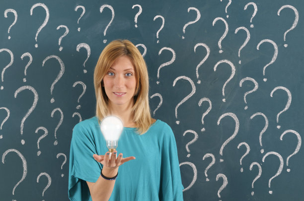 询问和解决方案概念图片下载