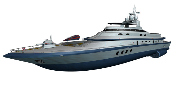 孤立的豪华游艇图片下载