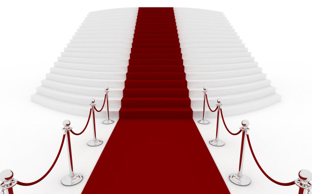 红地毯和巨大的楼梯(银色)图片下载