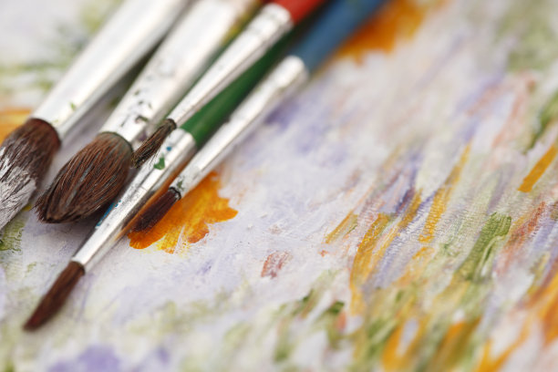 在画布上用过的画笔图片下载