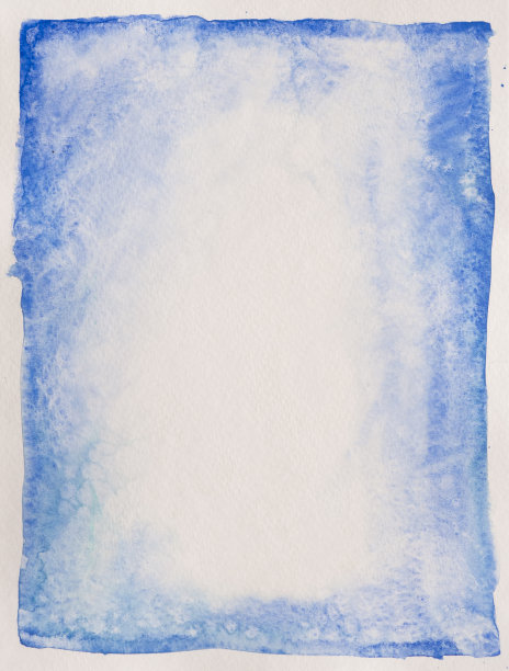 蓝色水彩图片下载