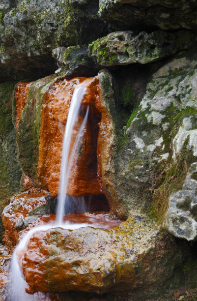 春天的自然瀑布图片下载