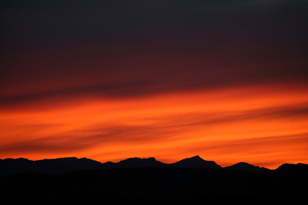 戏剧性的日落的天空图片下载