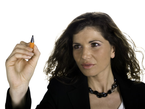 年轻的女商人画图片下载