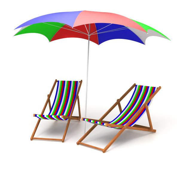 椅子和伞图片下载
