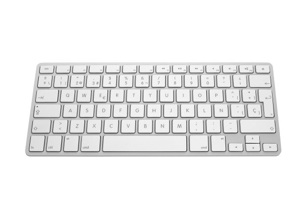银白色的苹果键盘图片下载