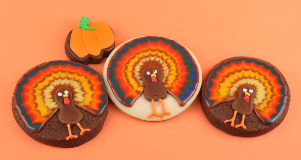 感恩节火鸡饼干图片下载
