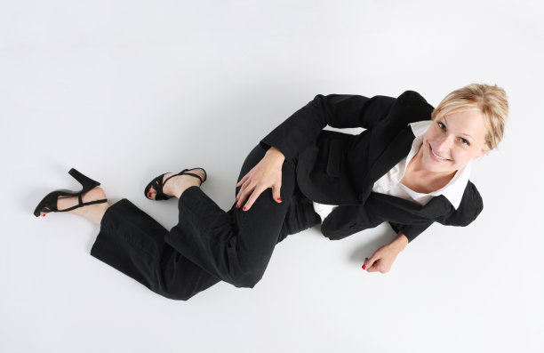 高角度的一个女商人图片下载