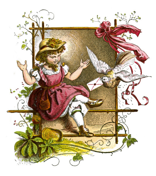 维多利亚时代的小女孩图片下载