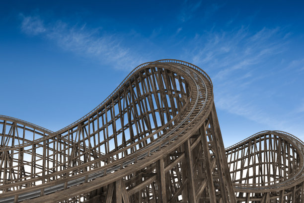 木制过山车轨道图片下载