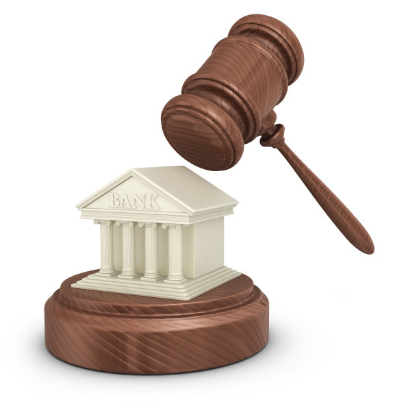 槌子和银行图片下载