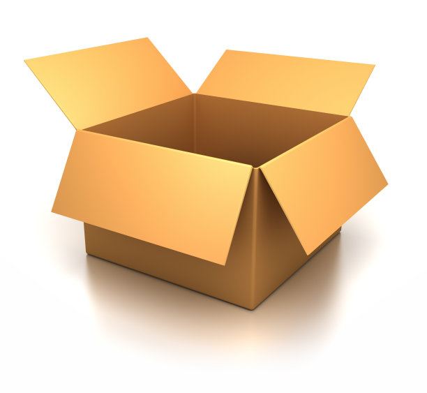 纸板黄色的盒子图片下载