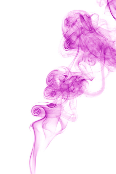 抽象的粉色烟在白色的背景图片下载