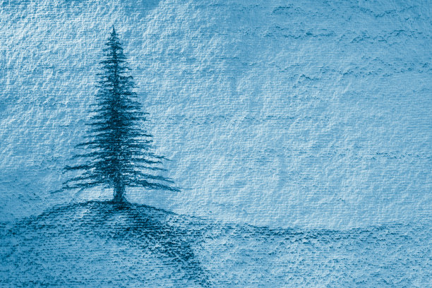 圣诞树草图图片下载