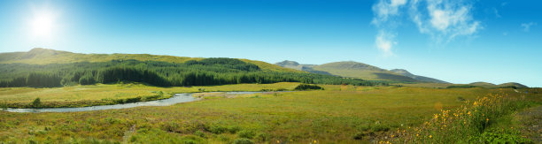 幽谷中的日落图片下载