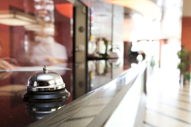 酒店服务台的服务铃图片下载