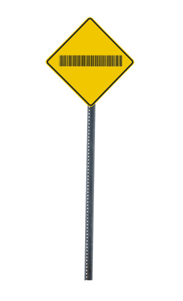 条形码路标图片下载