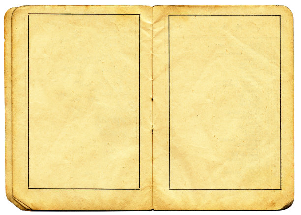 旧空白翻开书图片下载