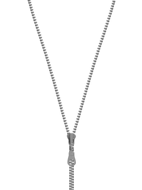 拉链半开，孤立在白色素材图片