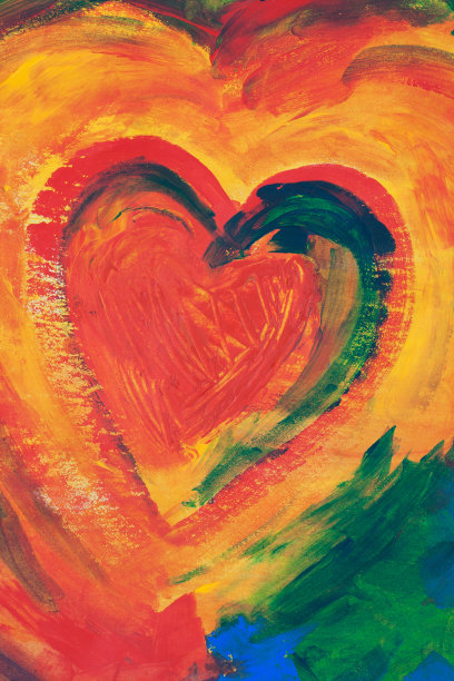 抽象的画心图片下载