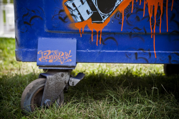 欧洲布达佩斯匈牙利街头涂鸦艺术素材图片