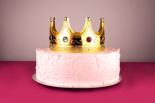 粉色皇冠蛋糕图片下载