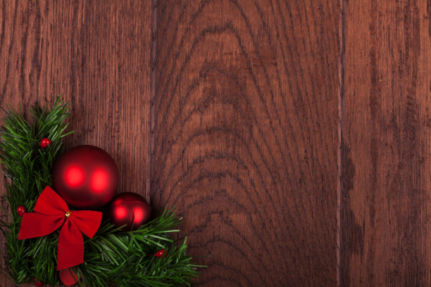圣诞装饰上的旧木纹图片下载