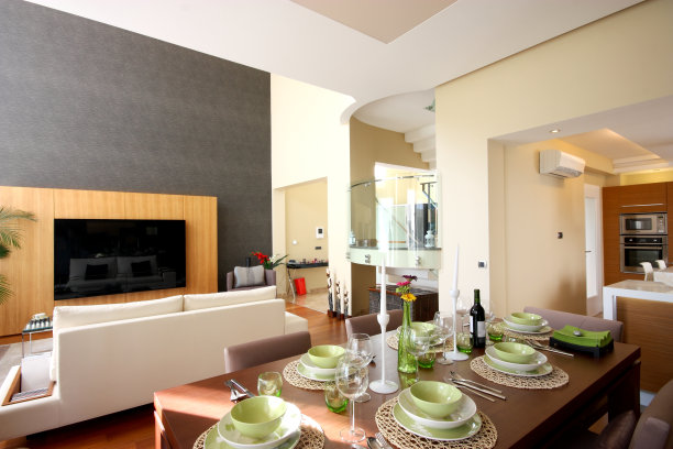 美丽的家庭休息室图片下载