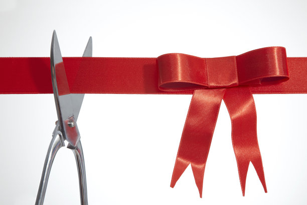 剪彩红丝带图片下载