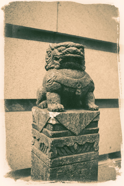 中国的狮子雕像图片下载