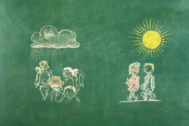 悲伤和快乐的人画图片下载