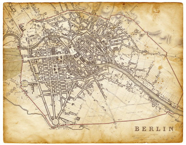 1830年柏林地图图片下载