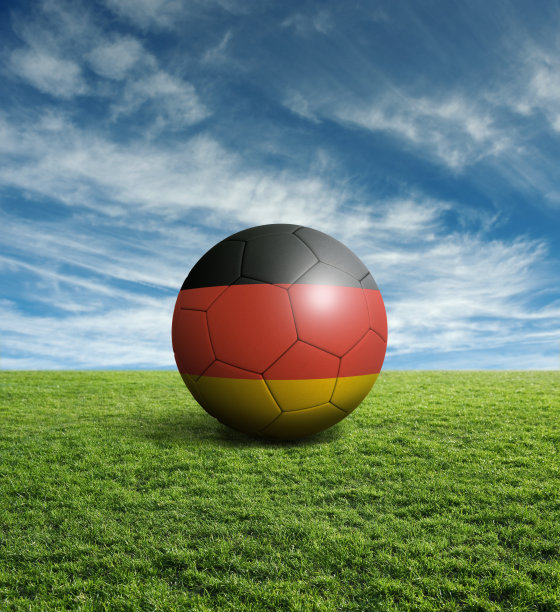 有德国国旗的足球图片下载