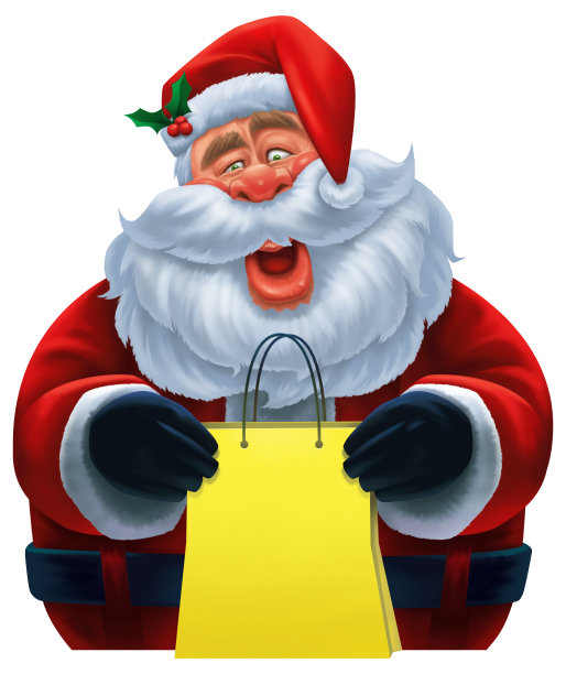 有趣的圣诞老人图片下载