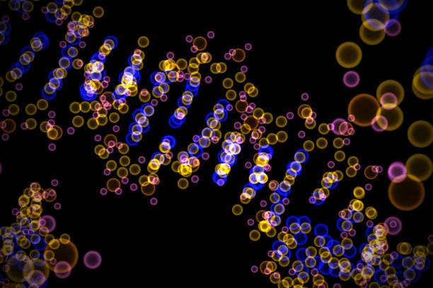 药物模型：发光的DNA图片下载