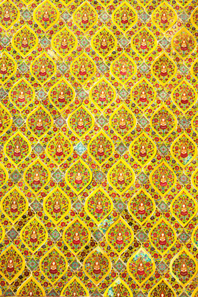 泰国装饰墙和马赛克图片下载