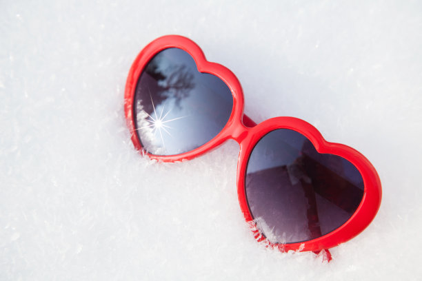 雪中的太阳镜图片下载