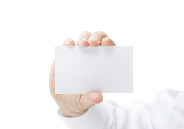 人的手拿着名片图片下载