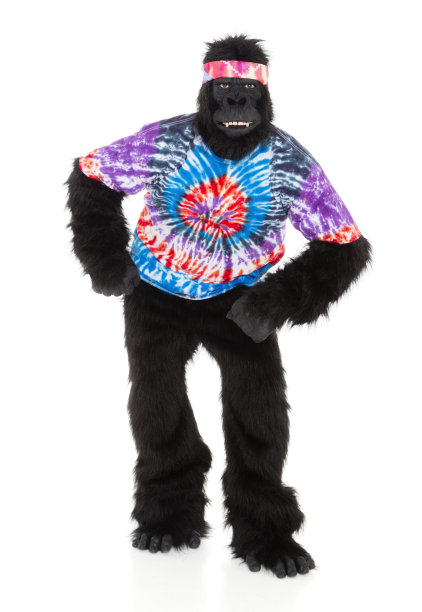 大猩猩嬉皮图片下载