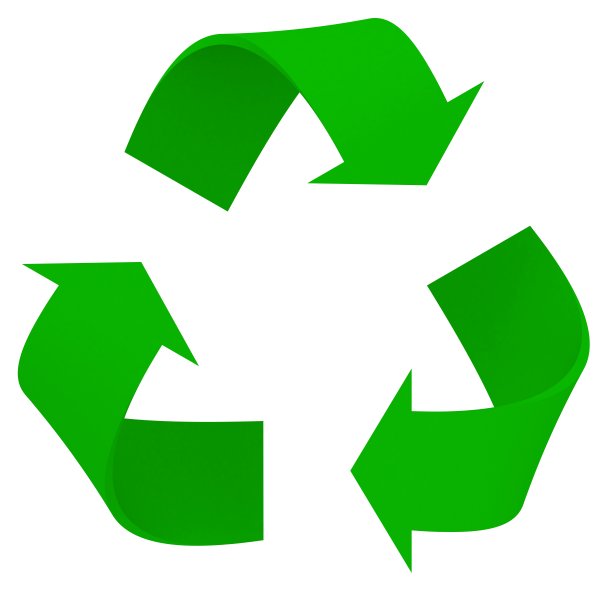 绿色3D循环符号图片下载