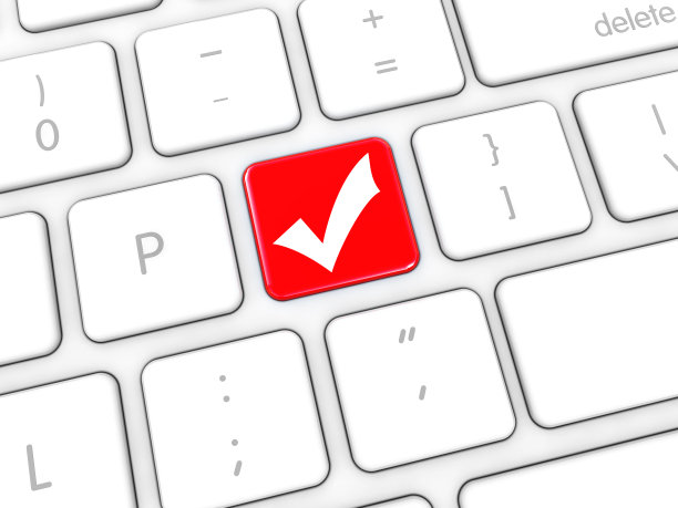 勾选计算机键盘上的标记图片下载