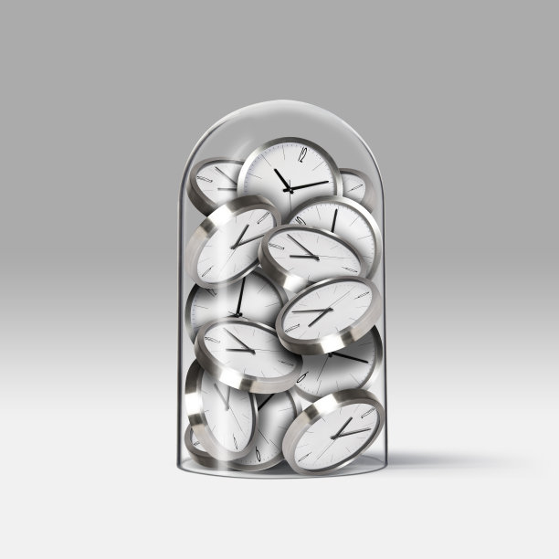 钟形玻璃里的钟图片下载