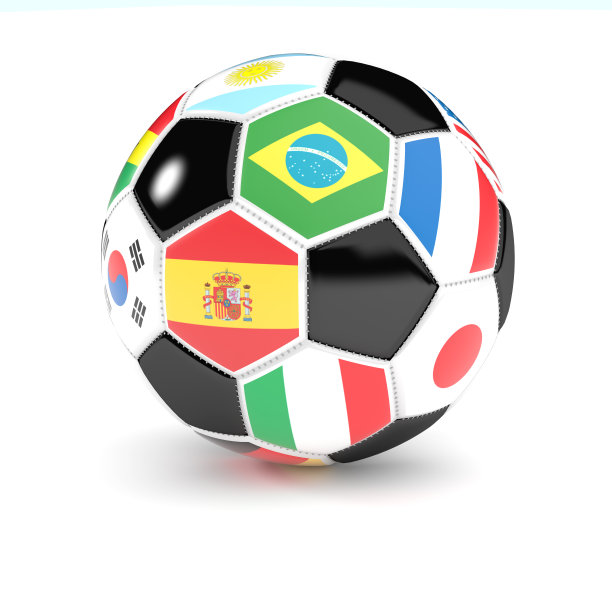 彩旗足球图片下载