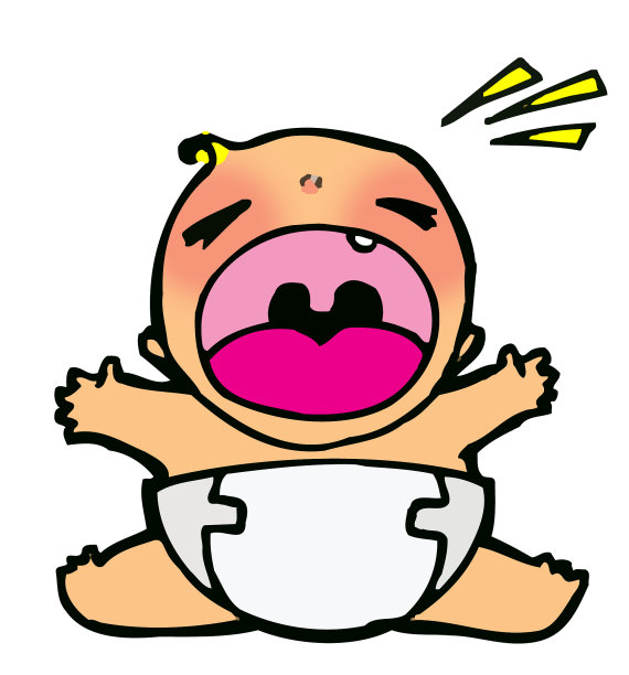 婴儿大声叫出图片下载