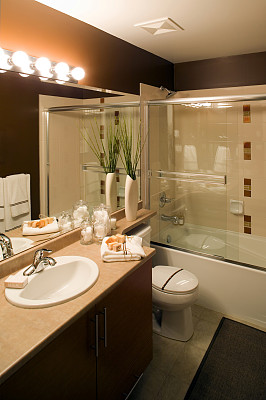 浴室水槽淋浴图片下载